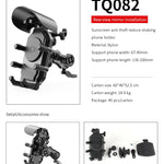 Soporte para Celular con Carga Inalámbrica USB Tipo C para Moto – Antirrobo, Amortiguador y Parasol | Compatible con 5.5" a 6.3"