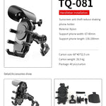 Soporte para Celular con Carga Inalámbrica USB Tipo C para Moto – Antirrobo, Amortiguador y Parasol | Compatible con 5.5" a 6.3"