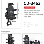 Soporte Universal para Celular con Amortiguador de Silicona – Compatible con Moto, E-bike y Bicicleta | Fijación en Manillar o Retrovisor