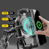 Soporte para Celular con Carga Inalámbrica USB Tipo C para Moto – Antirrobo, Amortiguador y Parasol | Compatible con 5.5" a 6.3"