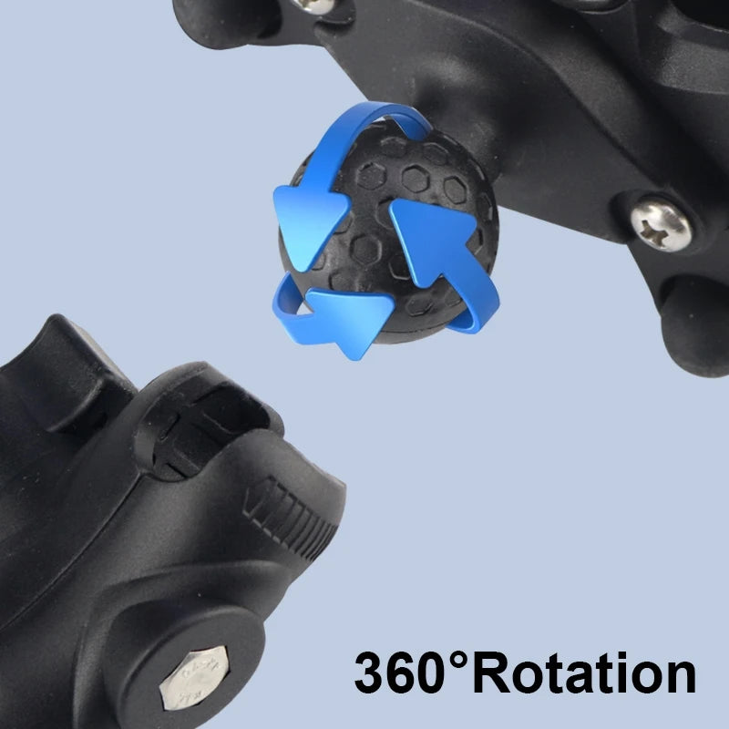 Soporte Universal para Celular con Amortiguador de Silicona – Compatible con Moto, E-bike y Bicicleta | Fijación en Manillar o Retrovisor