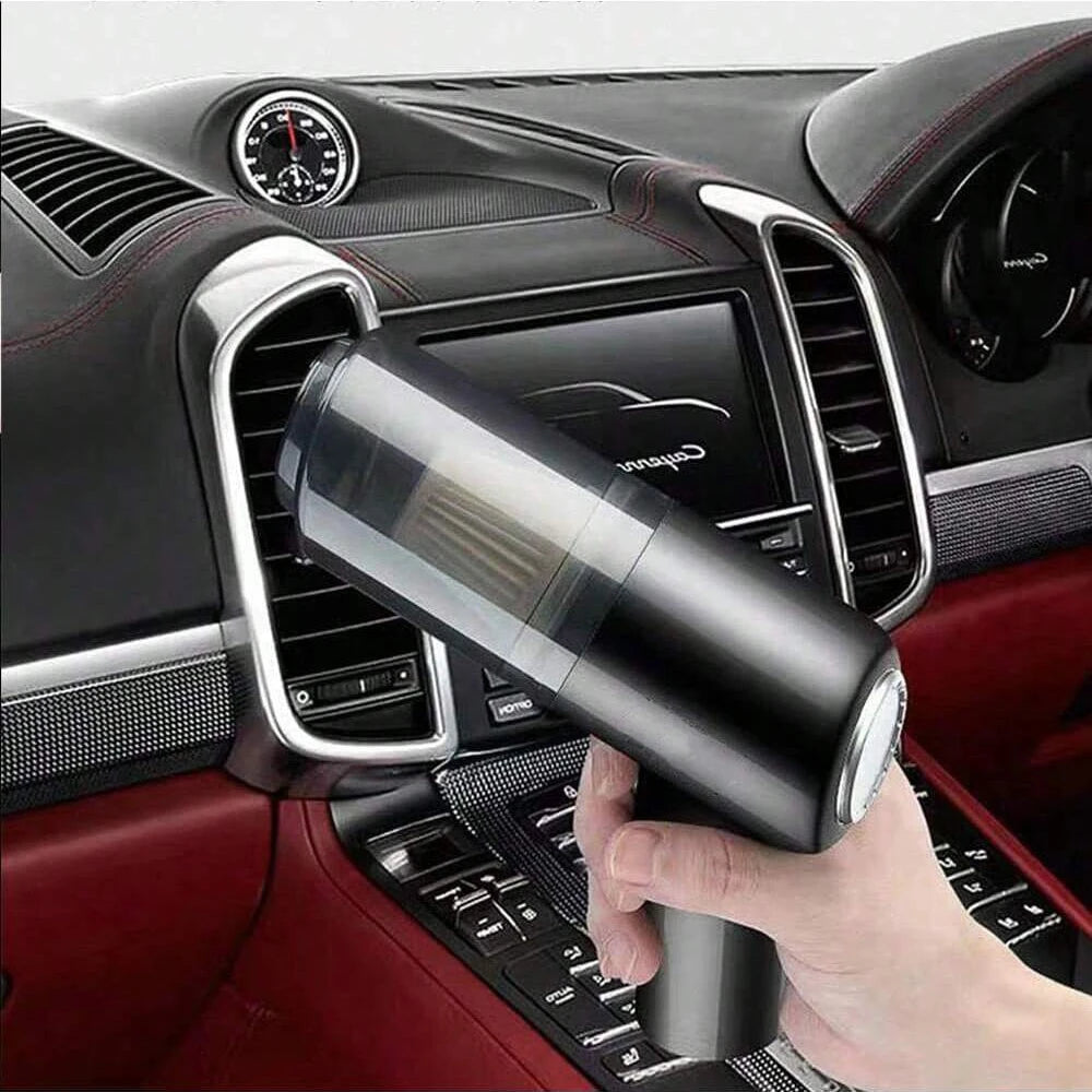 Aspiradora 3 en 1 Portátil con Succión y Soplado – Recargable por USB para Auto y Hogar