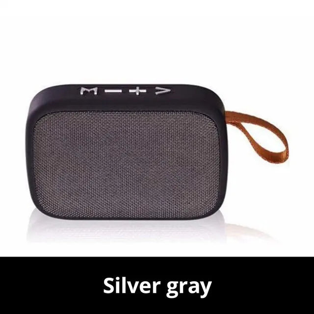Bocina Bluetooth 5.0 Portátil – Altavoz Inalámbrico Estéreo con Sonido 3D, Tarjeta TF, Radio FM y Diseño Compacto