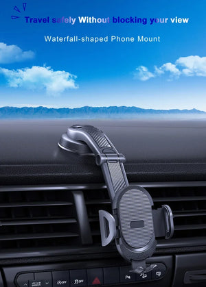 Soporte Universal para Celular con Ventosa 360° | Auto, Parabrisas o Tablero – Compatible con iPhone y Android