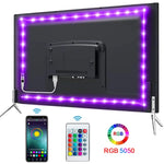 Tira LED RGB con Bluetooth y App –5 m | Control desde Celular + Control Remoto | Ideal para Cuartos Gamer, TV y Decoración Moderna