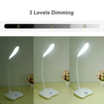 💡 Lámpara LED Recargable de Escritorio | Luz Nocturna de Protección Ocular para Estudio y Dormitorio