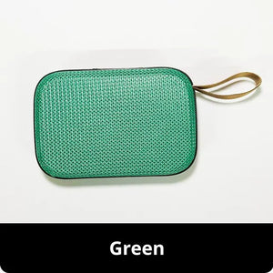 Bocina Bluetooth 5.0 Portátil – Altavoz Inalámbrico Estéreo con Sonido 3D, Tarjeta TF, Radio FM y Diseño Compacto