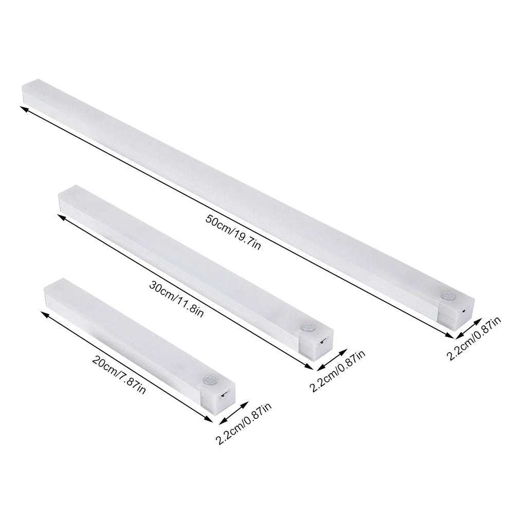 Luz Nocturna LED con Sensor de Movimiento Recargable USB Tipo C – Para Armarios, Escaleras y Cocina