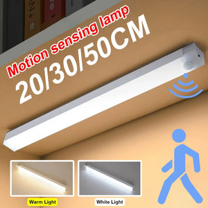 Luz Nocturna LED con Sensor de Movimiento Recargable USB Tipo C – Para Armarios, Escaleras y Cocina