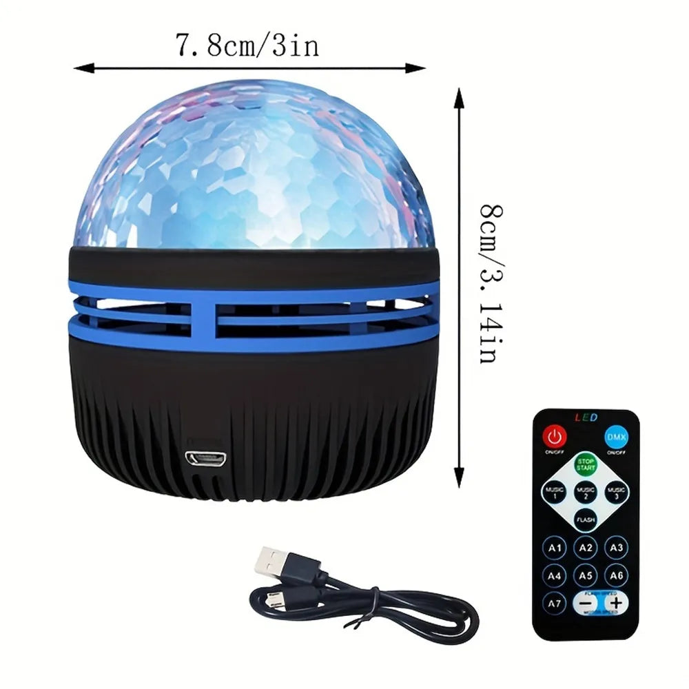 Proyector LED Cielo Estrellado – Luz Nocturna con Control Remoto | USB 5V | Ideal para Cuartos, Niños y Regalos Originales