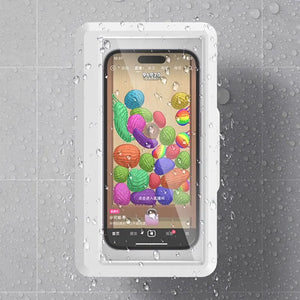 Soporte Impermeable para Celular – Caja Sellada de Pared con Pantalla Táctil | Ideal para Ducha y Baño