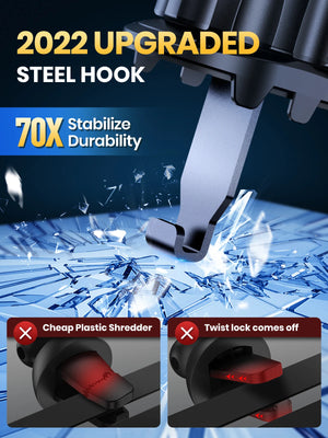 Soporte TOPK para Celular en Auto – Montaje en Ventila de Aire | Compatible con Teléfonos Grandes (4.5''–6.7")