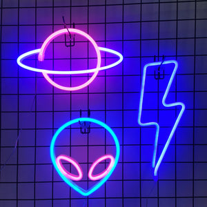 Luz Neón LED Decorativa – 29 Diseños Modernos | USB/Batería | Ideal para Cuartos, Gaming, Fiestas y Regalos