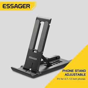 Soporte de Escritorio Plegable Essager – Mini Base Portátil para Celular o Tablet | Compatible con iPhone, Xiaomi, iPad