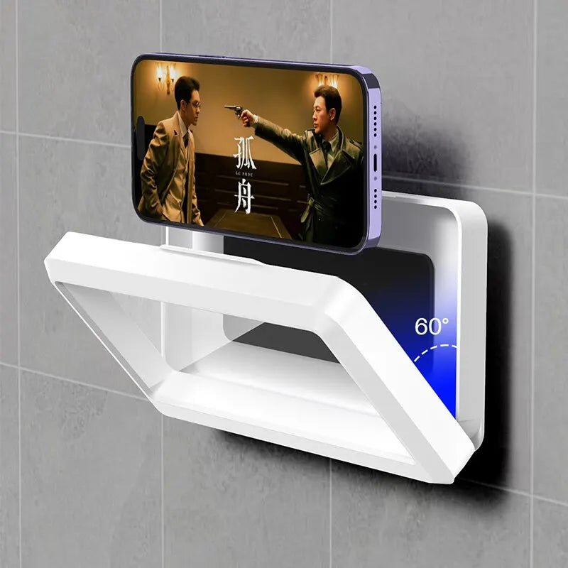 Soporte Impermeable para Celular – Caja Sellada de Pared con Pantalla Táctil | Ideal para Ducha y Baño