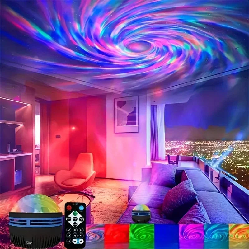 Proyector LED Cielo Estrellado – Luz Nocturna con Control Remoto | USB 5V | Ideal para Cuartos, Niños y Regalos Originales