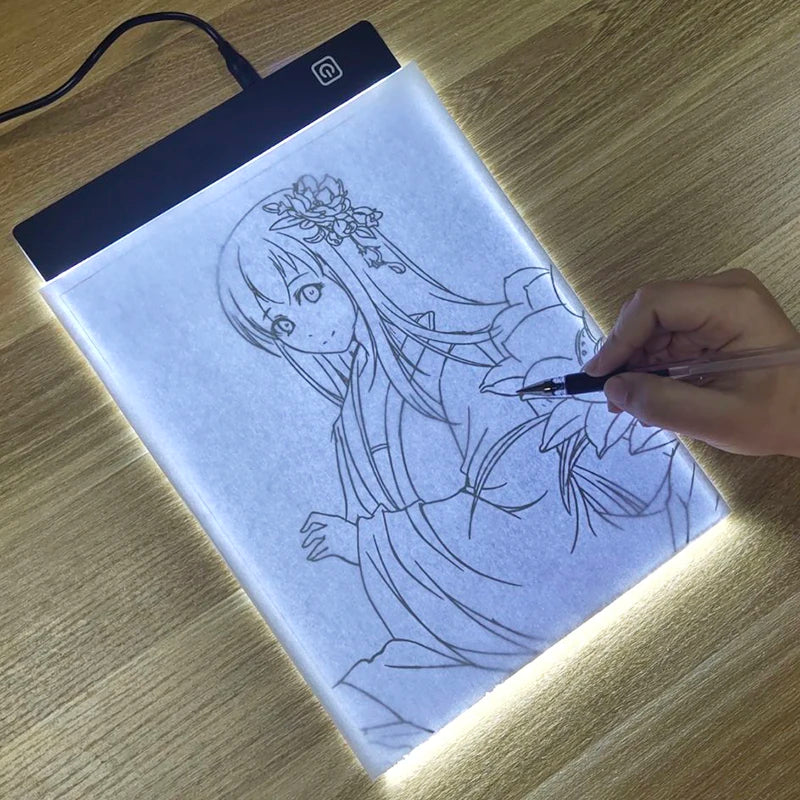 Tableta de Dibujo LED con 3 Niveles de Luz – Bloc de Copiado para Niños | Pintura, Animación y Creatividad
