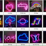 Luz Neón LED Decorativa – 29 Diseños Modernos | USB/Batería | Ideal para Cuartos, Gaming, Fiestas y Regalos