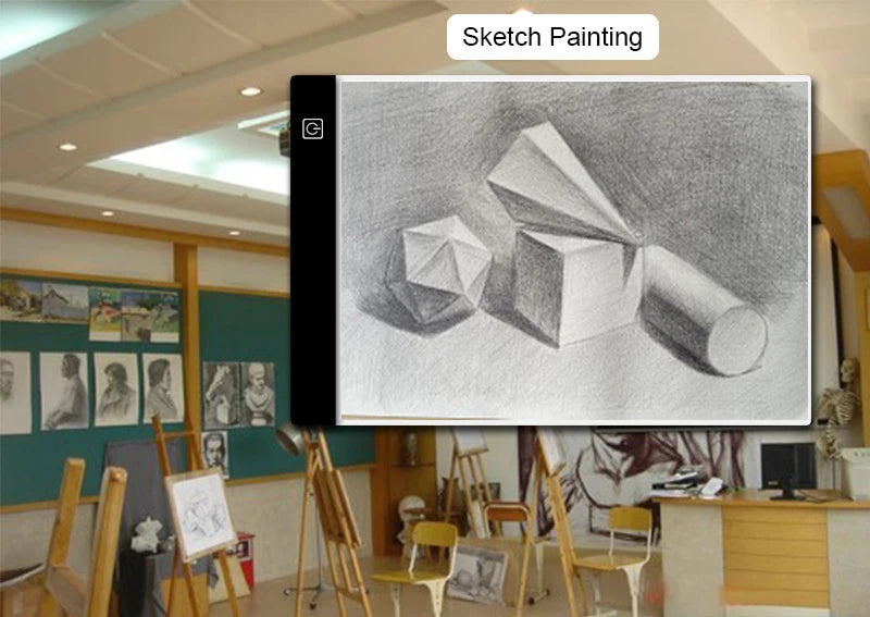Tableta de Dibujo LED con 3 Niveles de Luz – Bloc de Copiado para Niños | Pintura, Animación y Creatividad