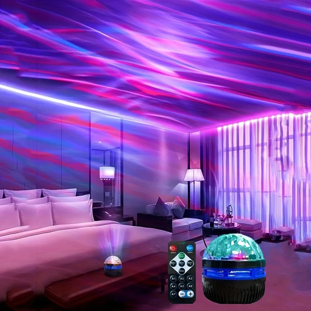 Proyector LED Cielo Estrellado – Luz Nocturna con Control Remoto | USB 5V | Ideal para Cuartos, Niños y Regalos Originales