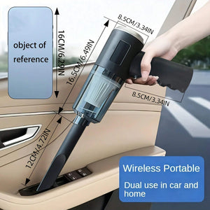 Aspiradora 3 en 1 Portátil con Succión y Soplado – Recargable por USB para Auto y Hogar