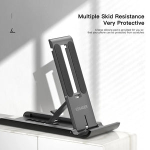 Soporte de Escritorio Plegable Essager – Mini Base Portátil para Celular o Tablet | Compatible con iPhone, Xiaomi, iPad