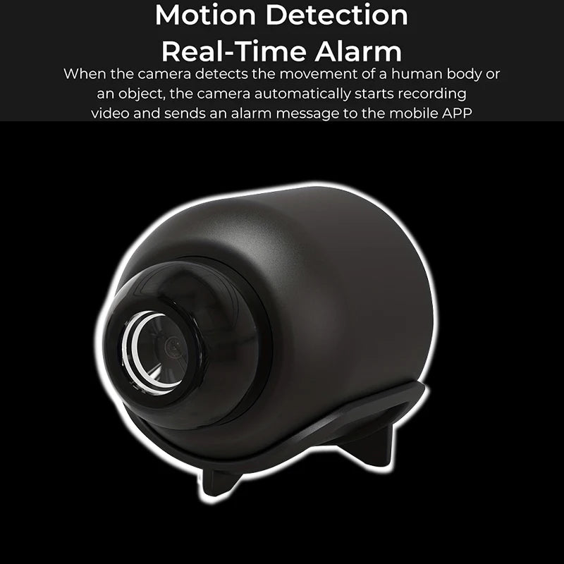 Mini Cámara X5 1080P con Visión Nocturna y Detección de Movimiento – WiFi Inalámbrica, Portátil, Vigilancia desde App Móvil