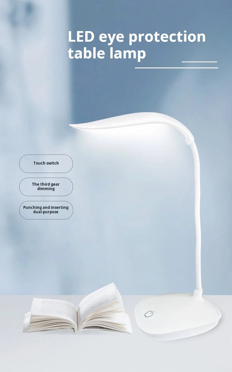 💡 Lámpara LED Recargable de Escritorio | Luz Nocturna de Protección Ocular para Estudio y Dormitorio