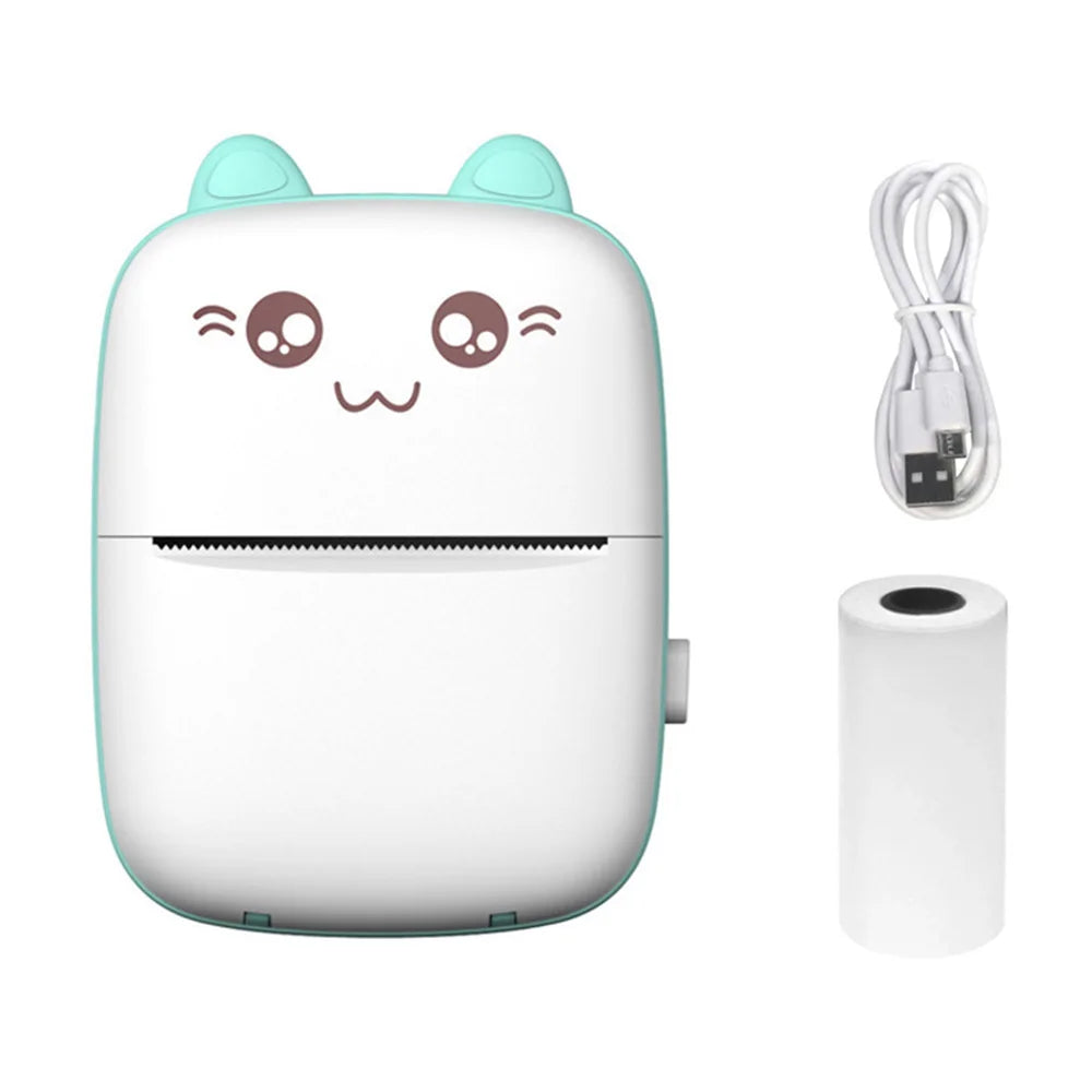 Mini Impresora Térmica Portátil Bluetooth | Sin Tinta, Recargable y Multifuncional para Fotos, Notas y Estudio