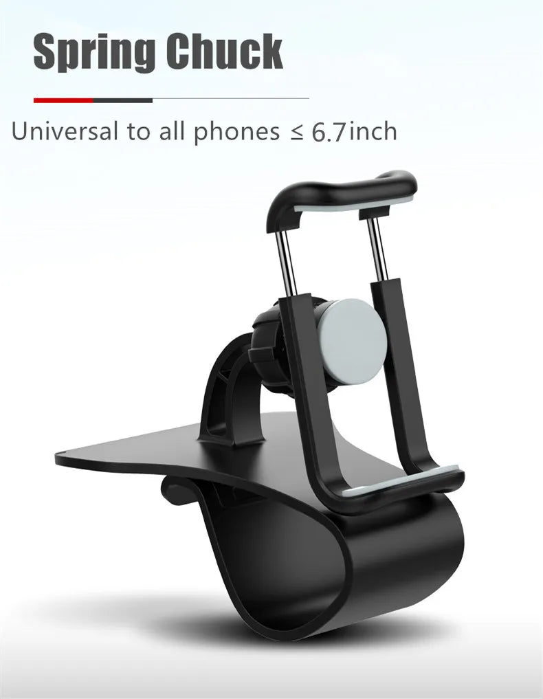Soporte Universal para Celular en Auto – Rotación 360° | Montaje en Tablero o Parabrisas
