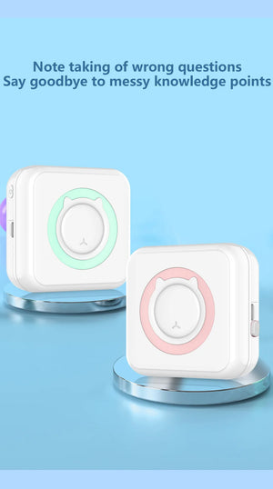 Mini Impresora Térmica Portátil Bluetooth | Sin Tinta, Recargable y Multifuncional para Fotos, Notas y Estudio