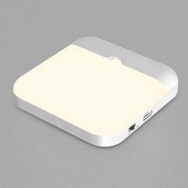 Luz Nocturna LED con Sensor de Movimiento Recargable USB Tipo-C – Luz de Emergencia para Cocina, Escaleras y Armarios