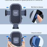 Soporte TOPK para Celular en Auto – Montaje en Ventila de Aire | Compatible con Teléfonos Grandes (4.5''–6.7")