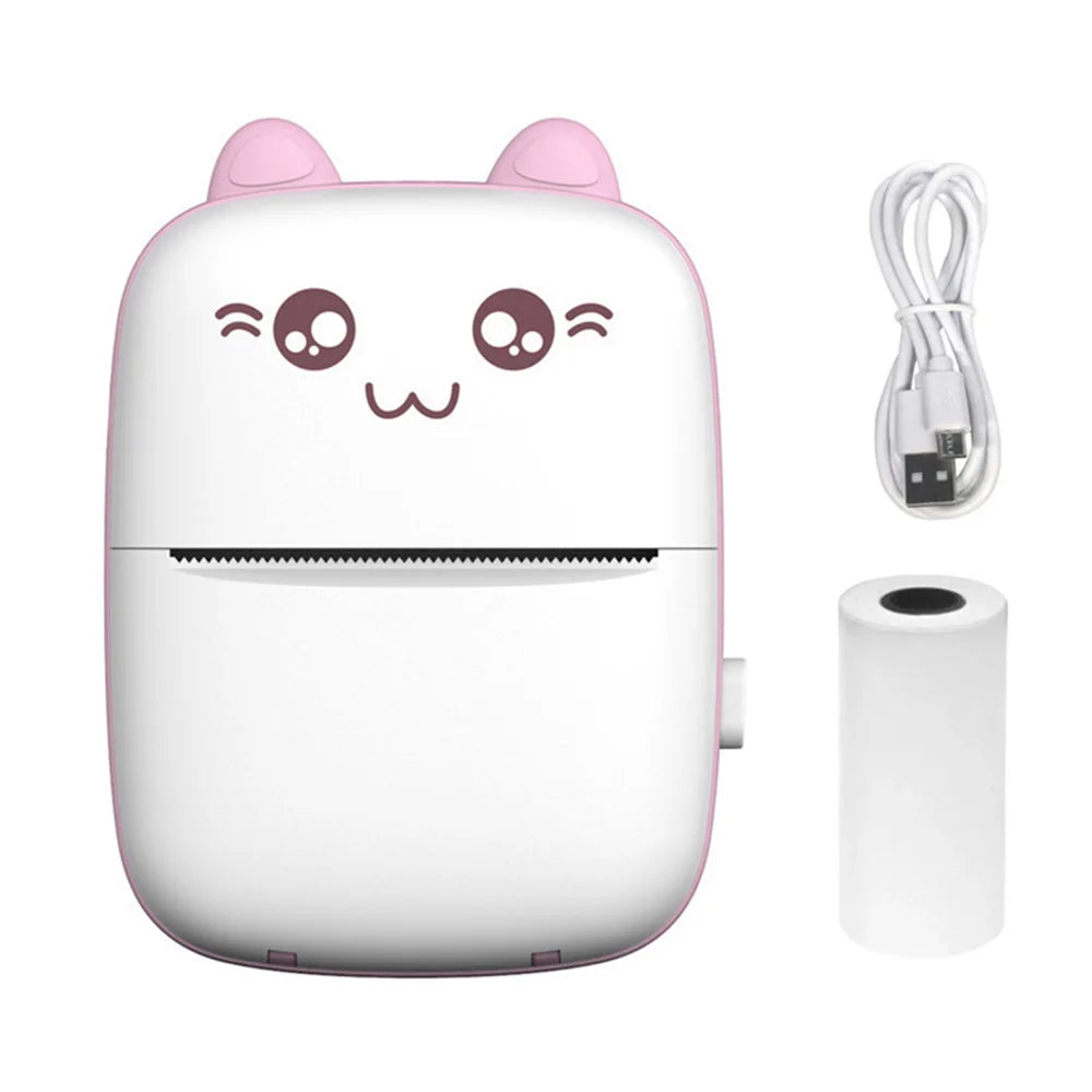Mini Impresora Térmica Portátil Bluetooth | Sin Tinta, Recargable y Multifuncional para Fotos, Notas y Estudio