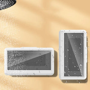 Soporte Impermeable para Celular – Caja Sellada de Pared con Pantalla Táctil | Ideal para Ducha y Baño