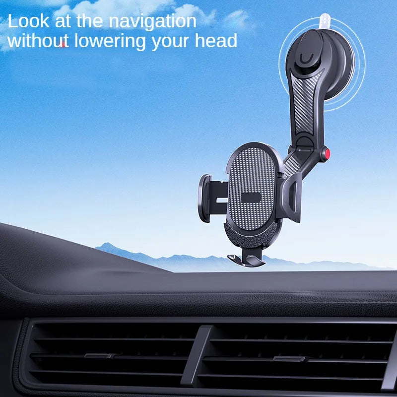 Soporte Universal para Celular con Ventosa 360° | Auto, Parabrisas o Tablero – Compatible con iPhone y Android