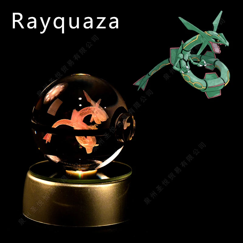 Lámpara Pokebola LED 3D con Base Multicolor | Pikachu, Mewtwo, Gengar, Snorlax y más