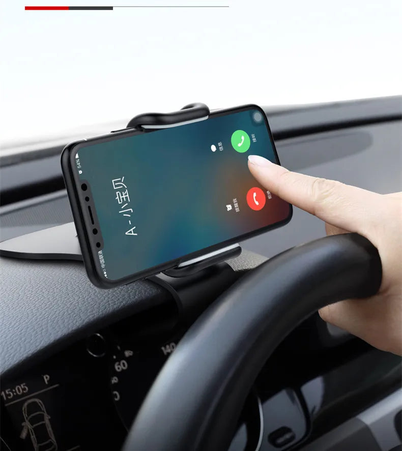 Soporte Universal para Celular en Auto – Rotación 360° | Montaje en Tablero o Parabrisas