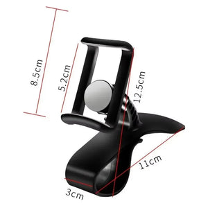 Soporte Universal para Celular en Auto – Rotación 360° | Montaje en Tablero o Parabrisas