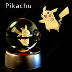 Lámpara Pokebola LED 3D con Base Multicolor | Pikachu, Mewtwo, Gengar, Snorlax y más