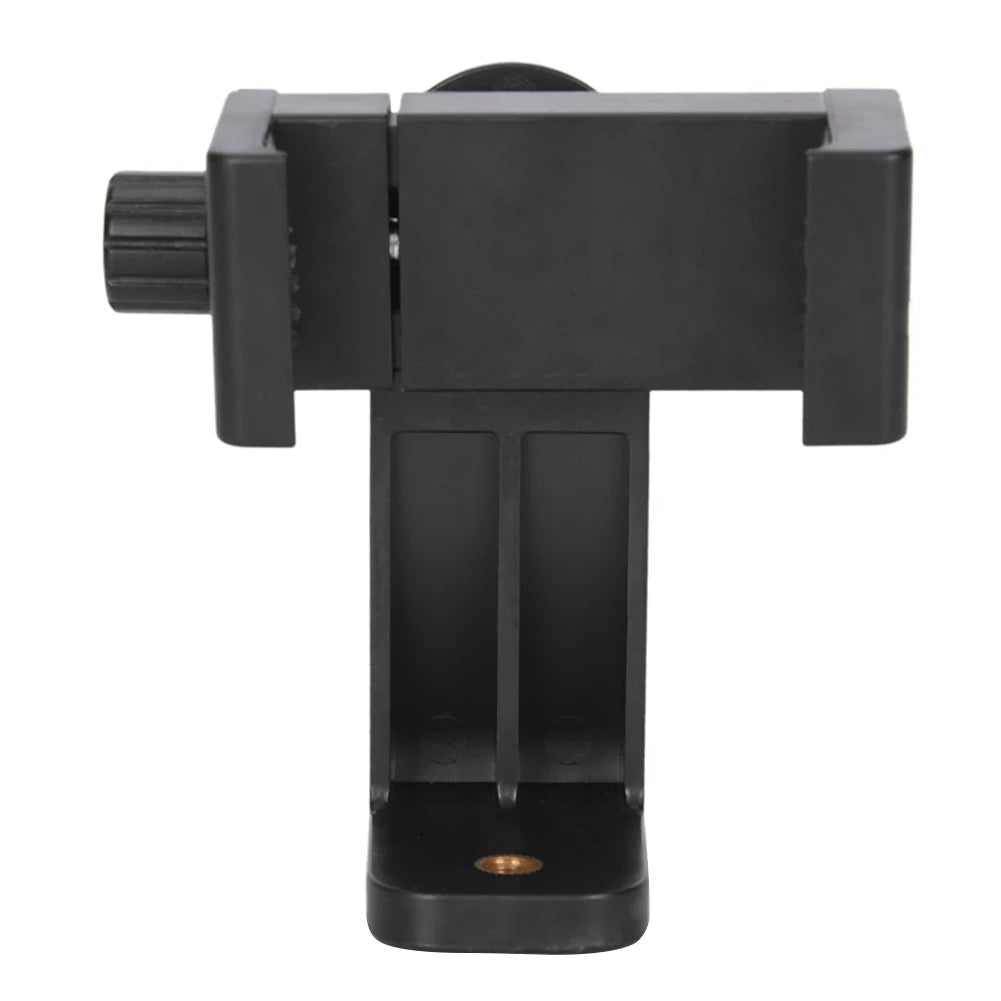 Soporte Universal para Celular con Giro 360° – Montura para Trípode con Rosca 1/4 para Grabación, Streaming o Escritorio