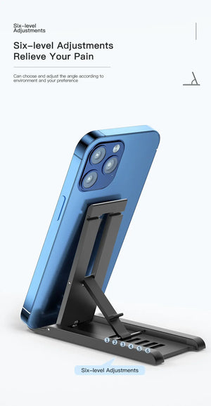 Soporte de Escritorio Plegable Essager – Mini Base Portátil para Celular o Tablet | Compatible con iPhone, Xiaomi, iPad