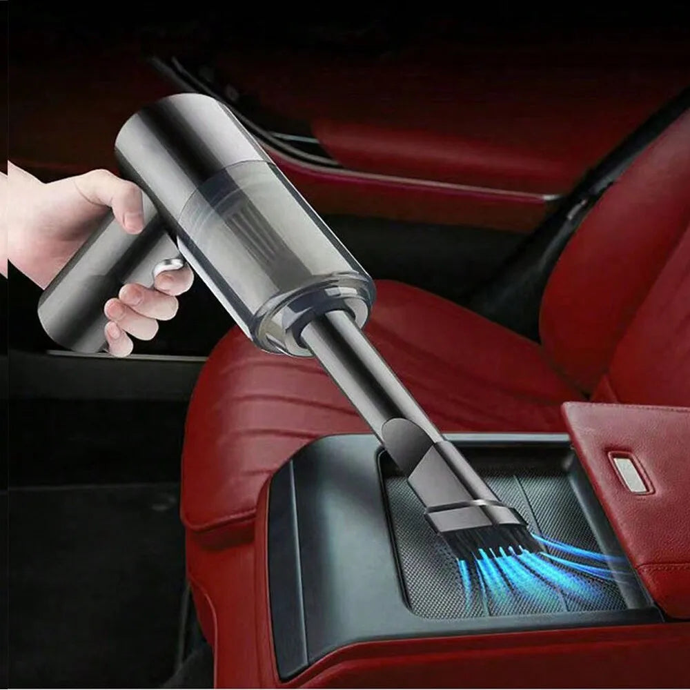 Aspiradora 3 en 1 Portátil con Succión y Soplado – Recargable por USB para Auto y Hogar