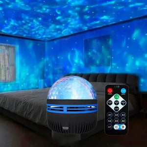 Proyector LED Cielo Estrellado – Luz Nocturna con Control Remoto | USB 5V | Ideal para Cuartos, Niños y Regalos Originales