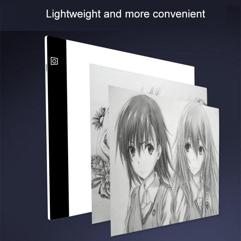 Tableta de Dibujo LED con 3 Niveles de Luz – Bloc de Copiado para Niños | Pintura, Animación y Creatividad