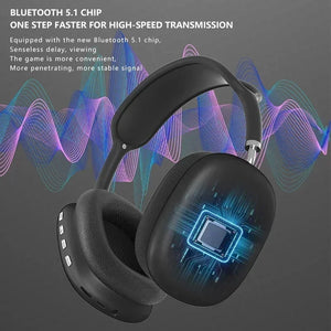 Audífonos Bluetooth P9 con Micrófono – Inalámbricos, Deportivos, Cancelación de Ruido, Compatibles con Juegos