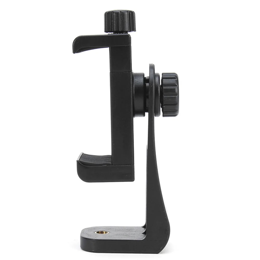 Soporte Universal para Celular con Giro 360° – Montura para Trípode con Rosca 1/4 para Grabación, Streaming o Escritorio