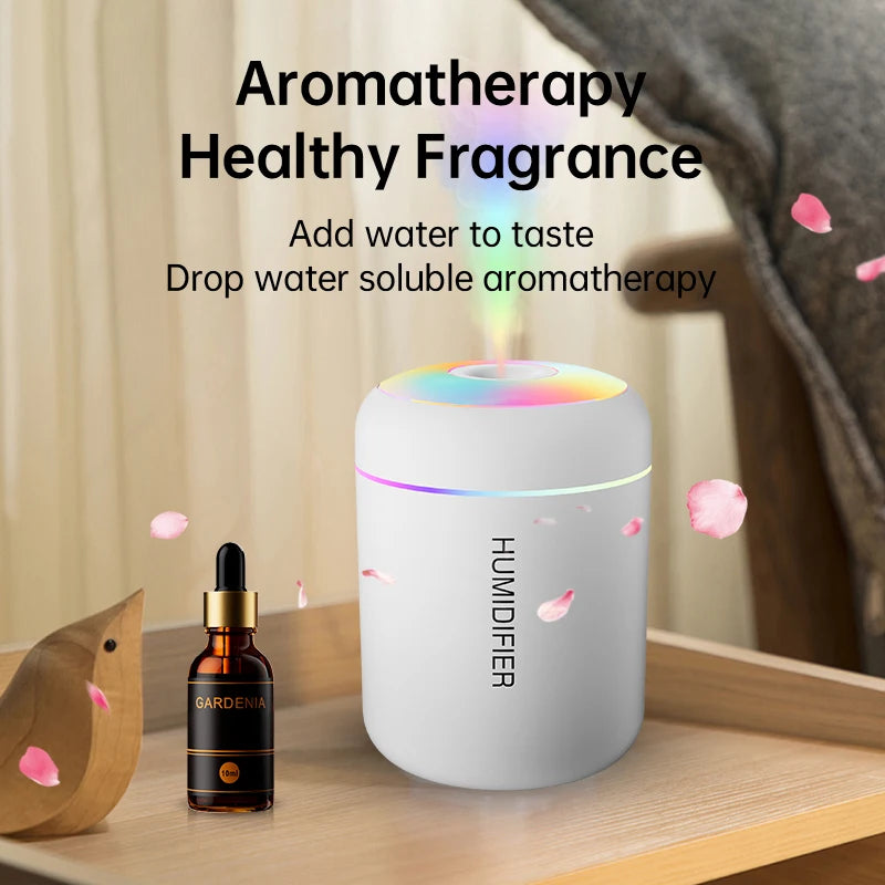 Mini Humidificador Aromaterapia 180 ml – Difusor USB con Luz LED para Casa, Auto o Recámara