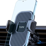 Soporte TOPK para Celular en Auto – Montaje en Ventila de Aire | Compatible con Teléfonos Grandes (4.5''–6.7")