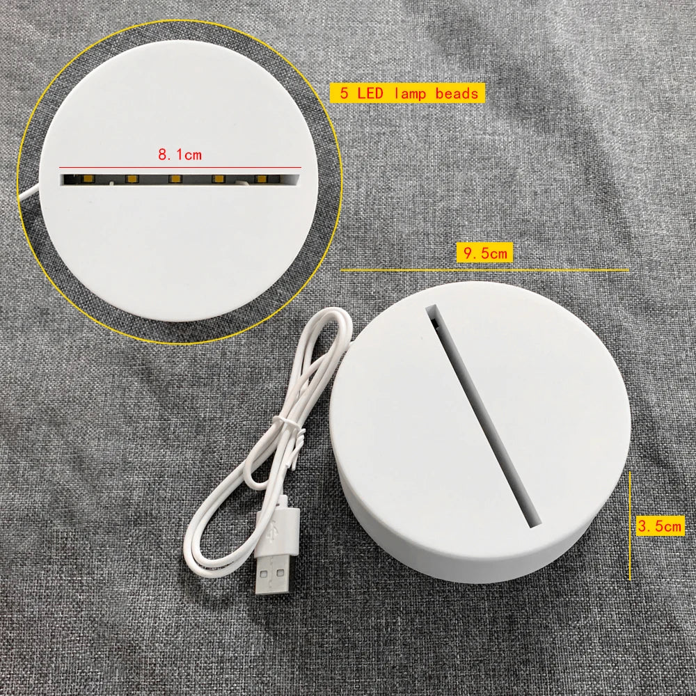 Lámpara LED de Acrílico con Mensajes – Tablero de Notas Luminoso USB con Pluma